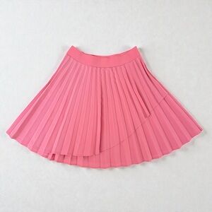 Stradivarius Women’s Pink Pleated A-Line Mini Skirt Tennis Skirt - X-Small